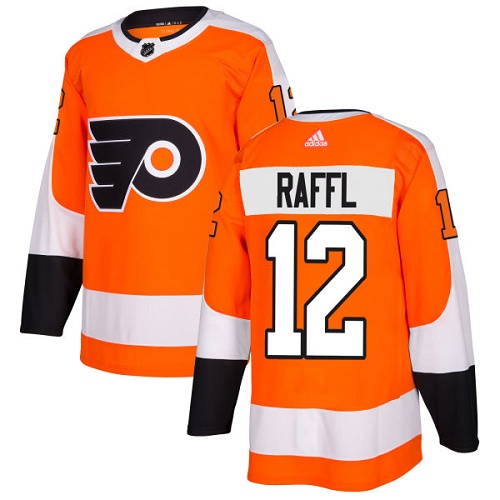 Adidas Men Philadelphia Flyers #12 Michael Raffl Orange Home Authentic Stitched NHL Jersey